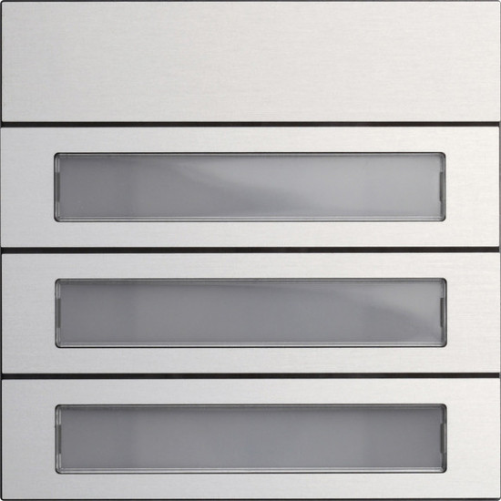 Gira 5533926 Ruftastenmodul 3-fach System 106 Aluminium