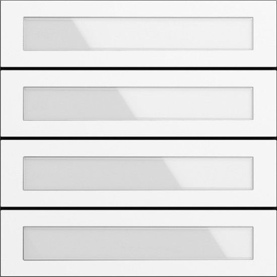 Gira 5534902 Ruftastenmodul 4-fach System 106 Verkehrsweiß(lack.)