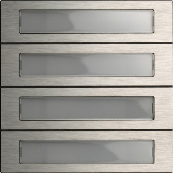 Gira 5534920 Ruftastenmodul 4-fach System 106 Edelstahl