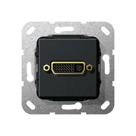Gira 564410 DVI (24+5) Kpl. Einsatz Schwarz m