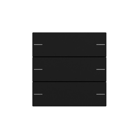 Gira 5753005 Wippenset 3-fach Tastsensensor 4.55 Schwarz m