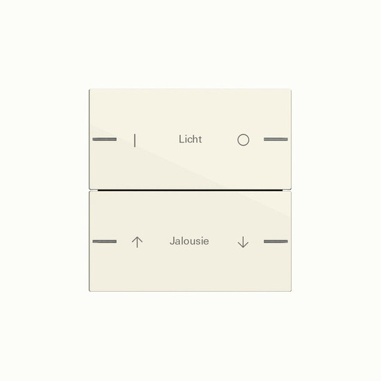 Gira 576201 Wippenset 2-fach individuell Tastsensensor 4.55 Cremeweiß