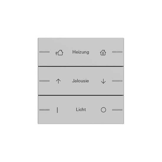 Gira 5763015 Wippenset 3-fach individuell Tastsensensor 4.55 Grau m