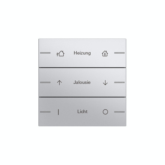 Gira 576326 Wippenset 3-fach individuell Tastsensensor 4.55 F Alu