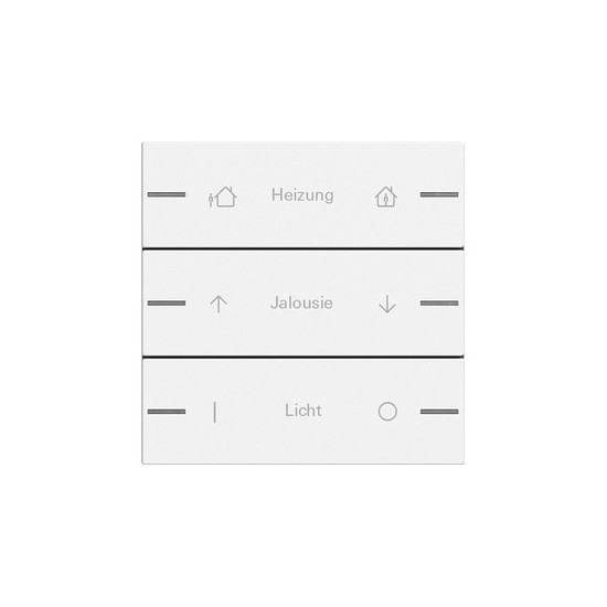 Gira 576327 Wippenset 3-fach individuell Tastsensensor 4.55 Reinweiß m