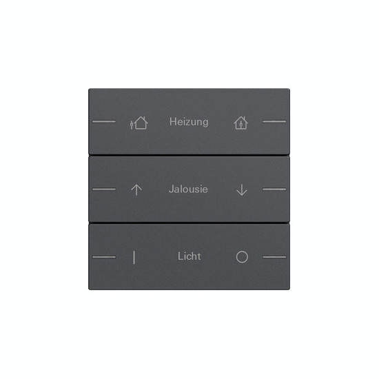 Gira 576328 Wippenset 3-fach individuell Tastsensensor 4.55 Anthrazit