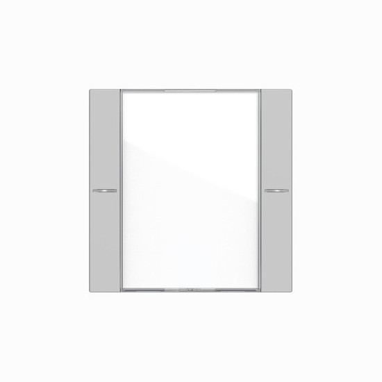 Gira 5771015 Wippenset 1-fach Beschriftungsfeld Tastsensensor 4.55 Klar/Grau m