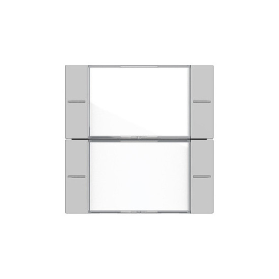 Gira 5772015 Wippenset 2-fach Beschriftungsfeld Tastsensensor 4.55 Klar/Grau m