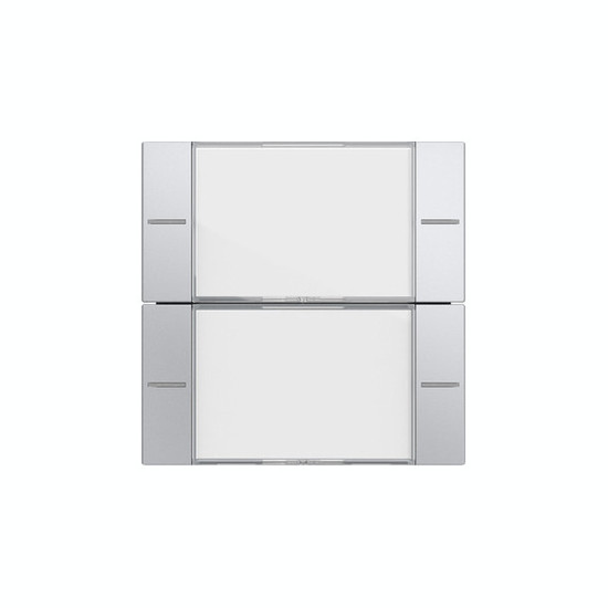 Gira 577226 Wippenset 2-fach Beschriftungsfeld Tastsensensor 4.55 Klar/F Alu