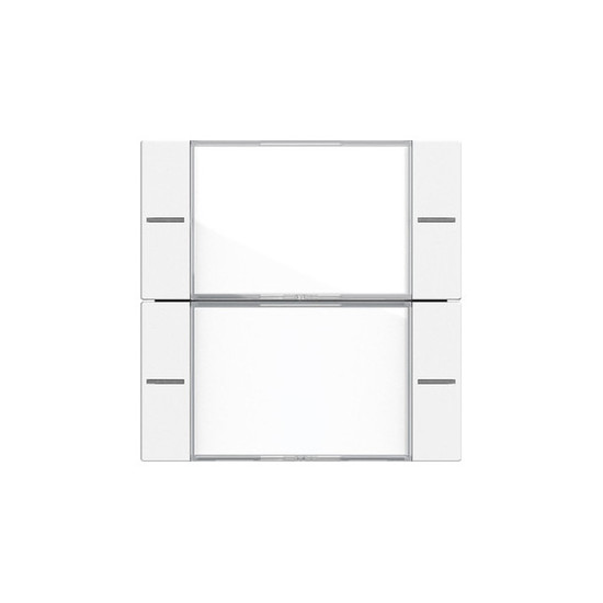 Gira 577227 Wippenset 2-fach Beschriftungsfeld Tastsensensor 4.55 Klar/Reinweiß m