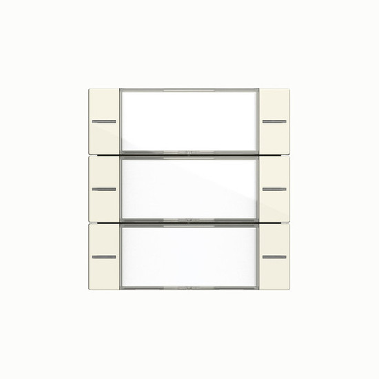 Gira 577301 Wippenset 3-fach Beschriftungsfeld Tastsensensor 4.55 Klar/Cremeweiß
