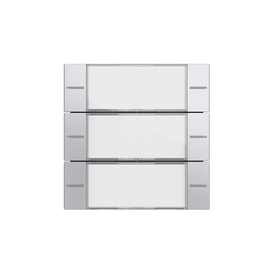 Gira 577326 Wippenset 3-fach Beschriftungsfeld Tastsensensor 4.55 Klar/F Alu