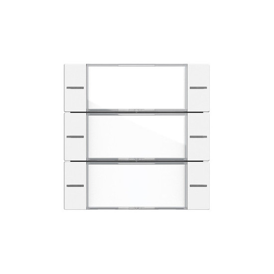 Gira 577327 Wippenset 3-fach Beschriftungsfeld Tastsensensor 4.55 Klar/Reinweiß m