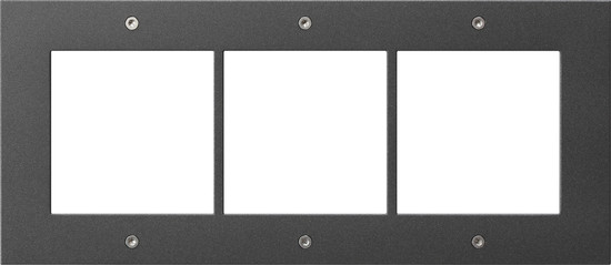 Gira 850367 Designrahmen 3-fach Türstation AP Gira TX_44 Anthrazit