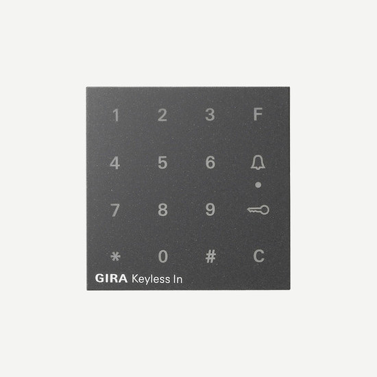 Gira 851328 Aufsatz Codetastatur System 55 Anthrazit