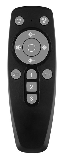 Globo Conway LED Deckenventilator 40W CCT Schwarz, Metall Fernbedienung Memoryfunktion Ø50cm 03634