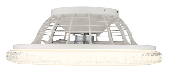 Globo Corusso LED Deckenventilator 40W CCT Verchromt, Metall Fernbedienung Nachtlicht Memoryfunktion Ø50cm 03654