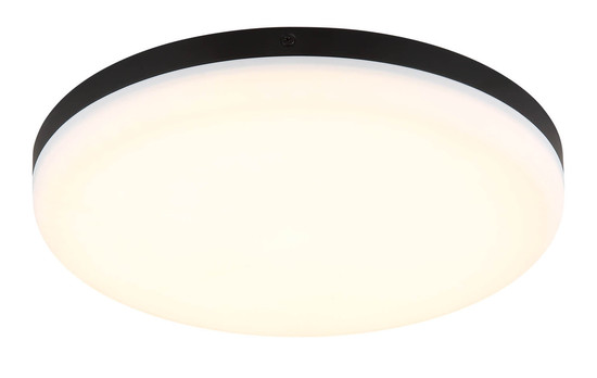 Globo Matthew LED Deckenleuchte 18W Neutralweiß Schwarz Matt Ø30cm 12387-24