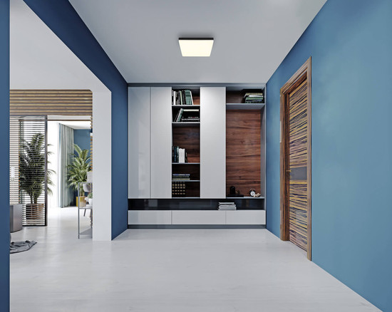 Globo Matthew LED Deckenleuchte 18W Neutralweiß Schwarz Matt 5cm 12388-24