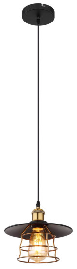 Globo Viejo E27 Hängeleuchte Schwarz Matt, Metall Ø22cm 15086BH