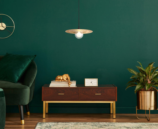 Globo Riga G9 Hängeleuchte 5W Schwarz Matt, Metall Ø33cm 15169G