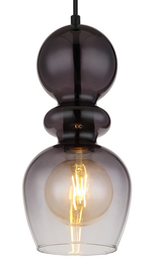 Globo Clarity E27 Hängeleuchte 25W Schwarz Matt, Metall Ø15cm 15174H