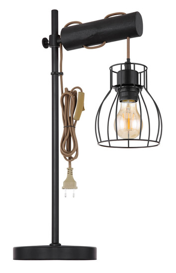 Globo Mina E27 Tischleuchte 40W Schwarz Matt, Metall Ø13,6cm 15326TNB