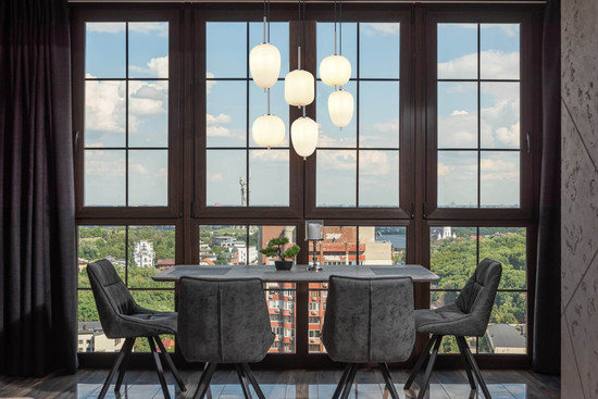 Globo Blacky I E14 Hängeleuchte 6-fach 40W Nickel Matt, Metall 120cm 15345-6NO