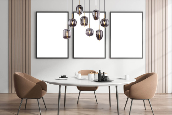 Globo Blacky I E14 Hängeleuchte 8-fach 40W Messingfarben, Metall 120cm 15345-8MM