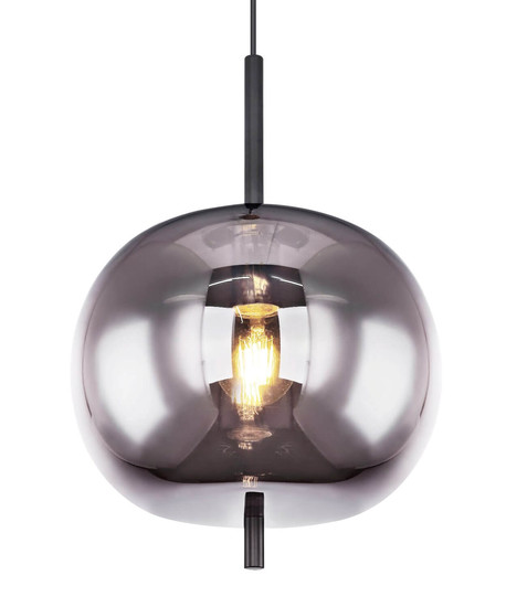 Globo Pendelleuchte Blacky E27 Schwarz Metall Glas Ø30cm