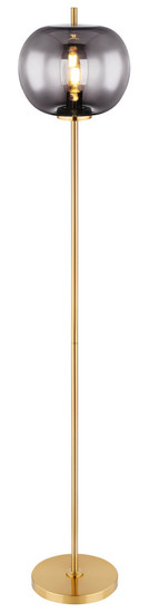 Globo Blacky I E27 Stehleuchte 60W Messingfarben, Metall Ø30cm 15345SMM