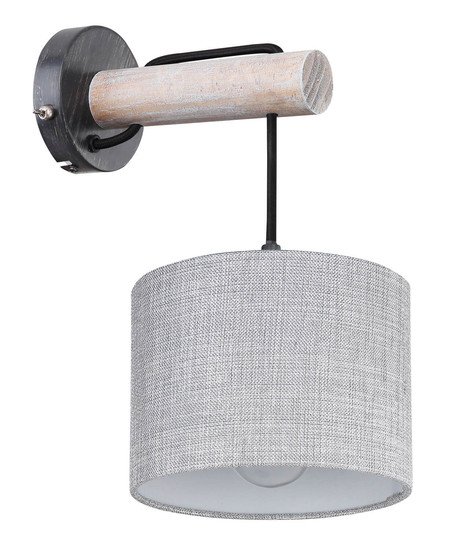 Globo Roger E27 Wandleuchte 40W Schwarz Matt, Metall Ø18cm 15378W