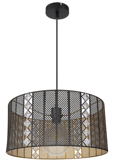 Globo Abini E27 Hängeleuchte 60W Schwarz Matt, Metall Ø42cm 15450H