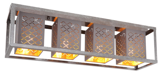 Globo Thomas E27 Deckenleuchte 4-fach 25W Silberfarben, Metall 22,5cm 15498-4D