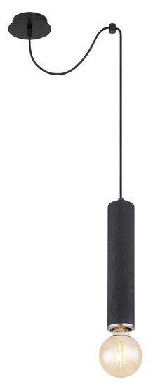 Globo Marion E27 Hängeleuchte 60W Schwarz Matt, Metall Ø6cm 15499H