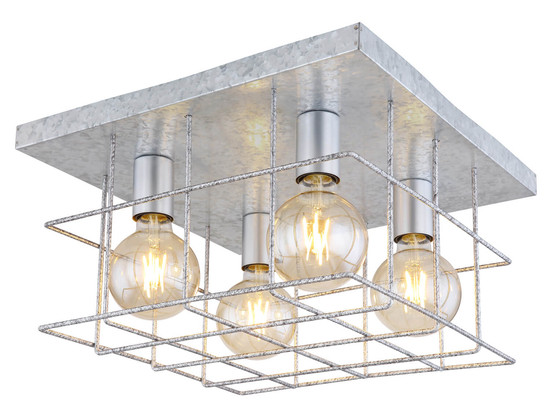 Globo Merril E27 Deckenleuchte 4-fach 60W Metall 26cm 15530Z-4D