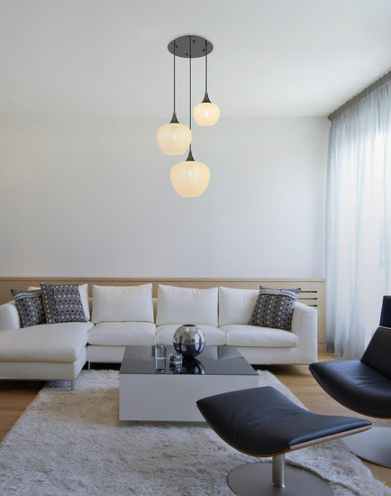 Globo Maxy E27 Hängeleuchte 3-fach 40W Schwarz-Chrom, Metall 120cm 15548-3HK