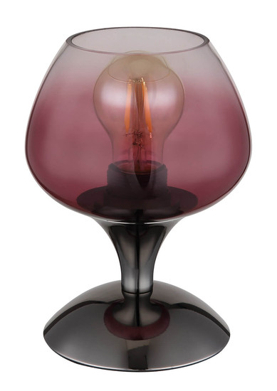 Globo Maxy E27 Tischleuchte 40W Schwarz-Chrom, Metall Ø15cm 15548T6