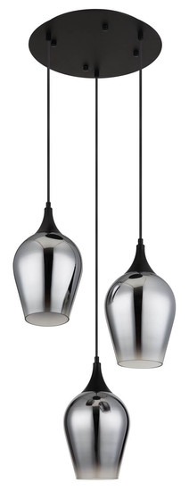 Globo Lavus E27 Hängeleuchte 3-fach 60W Schwarz Matt, Metall Ø18cm 155520-3HRS