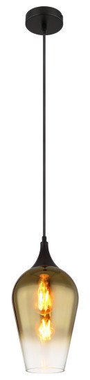 Globo Lavus E27 Hängeleuchte 60W Schwarz Matt, Metall Ø18cm 15552H2