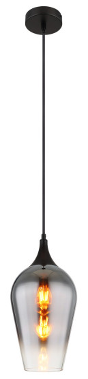 Globo Lavus E27 Hängeleuchte 60W Schwarz Matt, Metall Ø18cm 15552H3