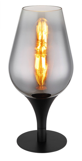 Globo Lavus E27 Tischleuchte 40W Schwarz Matt, Metall Ø15cm 15552T3