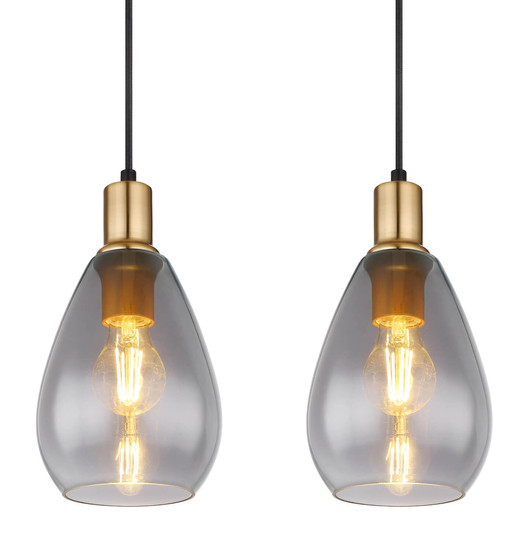 Globo Fanni E27 Hängeleuchte 4-fach 40W Schwarz Matt, Metall Ø15cm 15563-4H