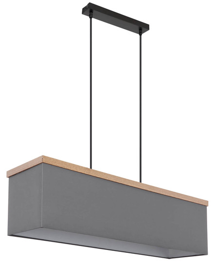 Globo Ossi E27 Hängeleuchte 4-fach 9W Schwarz Matt, Metall 120cm 15578H