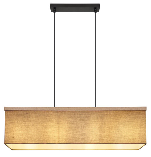 Globo Ossi E27 Hängeleuchte 4-fach 9W Schwarz Matt, Metall 120cm 15578H