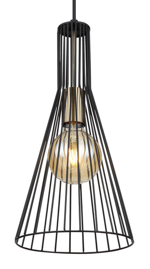 Globo Milli E27 Hängeleuchte 40W Schwarz, Metall Ø20cm 15587H