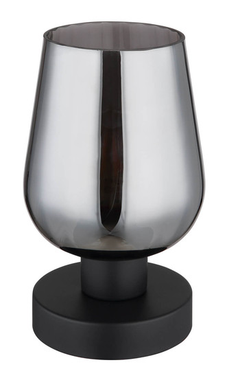 Globo Ryan E27 Tischleuchte 40W Schwarz Matt, Metall Ø13,5cm 15627T