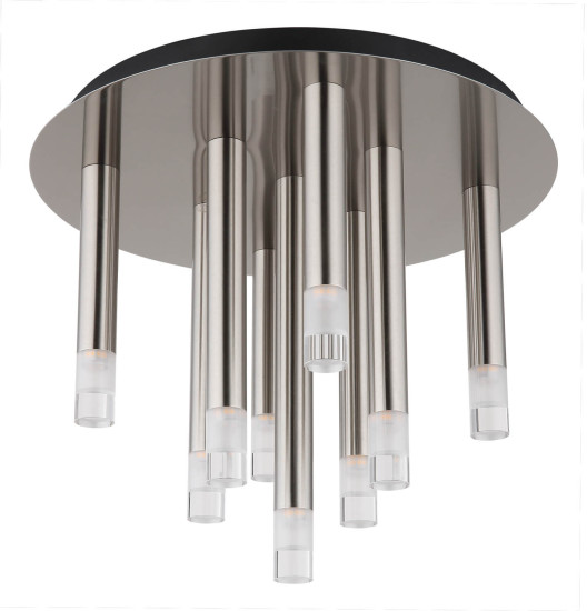 Globo Ryan G9 Deckenleuchte 9-fach 4W Nickel Matt, Metall Ø2,5cm 15629N-9D