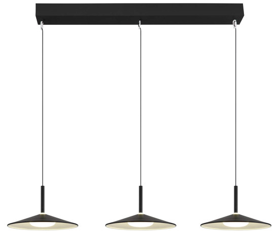 Globo Lampone LED Hängeleuchte 24W Neutralweiß Schwarz Matt, Metall Ø25cm 15635S-3H