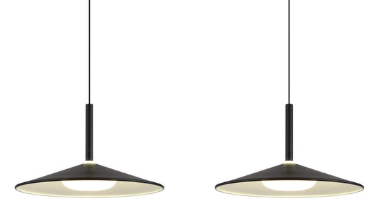 Globo Lampone LED Hängeleuchte 24W Neutralweiß Schwarz Matt, Metall Ø25cm 15635S-3H